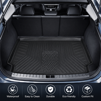 Coolcars Easy Rinse Boîte de rangement inférieure de coffre de voiture étanche, tapis de coffre 3D en TPE durable toutes saisons pour AITO M7 2022-2024 5 places