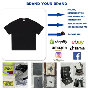 T-shirt da uomo a maniche corte in stile <span class=keywords><strong>giapponese</strong></span> a collo alto 100% di puro cotone a collo alto spalla americana di colore puro - Product Image 6