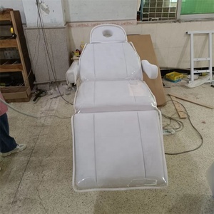 High Quality Kisen White <b>Black</b> Gold Base Facial Bed 4 Motors Spinning Massage <b>Table</b> with <b>Cover</b> for Beauty Spa Salon - Product Image 4