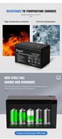 Neata Paket Baterai Lithium Ion Phosphate BMS 12V 9Ah 12.8V LiFePO4 yang Dapat Disesuaikan