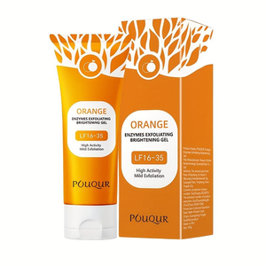 Groothandel 100g Oranje Enzym Gezichtsreiniger Kurkuma Lotion Olie Vitamine C <span class=keywords><strong>Whitening</strong></span> Exfolierende <span class=keywords><strong>Gel</strong></span> Gezichtsreinigingsmodder Scrub Vettig - Product Image 1