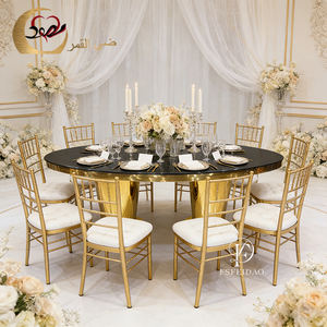 Meubles de salle à manger de style américain, table à manger nordique en acier inoxydable pour restaurant - Product Image 4