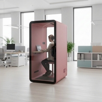 Cabines acoustiques modernes UNIBOOTH pour l'intérieur et l'extérieur, hôtels, mobiles, durables, profilés en aluminium de précision, insonorisées, pour la confidentialité, cabine téléphonique acoustique