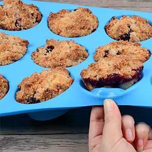 MUYULINS Factory 12/24 Cup LFGB Platinum Grade Non-Stick BPA-Free Standard Silicone Brownie Cupcake Pan Muffin <b>Tin</b> <b>Cake</b> Baking - Product Image 4