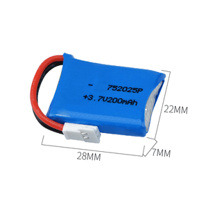 מותאם אישית 752025 200mah 3.7v ליתיום פולימר סוללה ליתיום יון נטענת תאי סוללות Lipo סוללות חבילה - Product Image 3