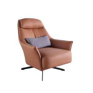 Fauteuil de canapé moderne rotatif de luxe Fauteuil de salon inclinable intérieur de salon Chambre à coucher Mobilier à dossier haut en cuir Design - Product Image 5