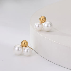 Ensemble de bijoux en acier inoxydable pour femmes plaqué or 18 carats de haute qualité boucles d'oreilles design creux à la mode pour anniversaire étanche - Product Image 1