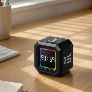 Minuteur numérique magnétique pour bureau d'enfant, avec capteur de gravité, cube rotatif, pour l'apprentissage en classe, l'étude, le temps visual, et la méthode Pomodoro - Product Image 5