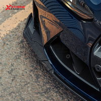 XTREME Spoiler de pare-chocs avant en fibre de carbone sèche style CS, Spoiler d'air pour pare-chocs avant pour BMW G80 G81 G82 G83 M3 M4, Kit de lèvre avant