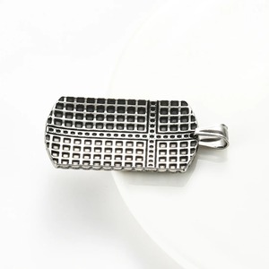1 pièce Collier pendentif Dog Tag en acier inoxydable à motif féminin pour hommes et femmes, bijou vintage de style carte - Product Image 5
