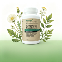 Complément de soutien lymphatique à base de plantes - Capsules détoxifiantes et stimulantes immunitaires pour adultes