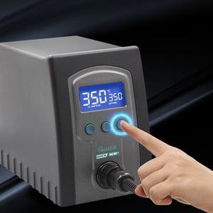 Station de Soudage à Haute Fréquence Quick 969A+ 969B+ 969D+ avec Fer à Souder à Température Contrôlée Numériquement et Pointe Conique - Product Image 3