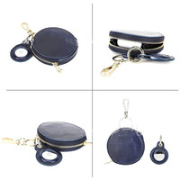 Avec Air Tracker Tag Location Tracker Leather Zipper Women's Coin Purse Multifunctional Travel and Outdoor Keychain Bag
