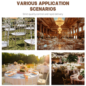 Chaise Chiavari transparente en PC, sans accoudoirs, idéale pour les événements en plein air, mariages, banquets, locations hôtelières - Product Image 5