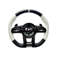 Volant en cuir noir et blanc personnalisé pour Mercedes-Benz W206 W223 W214 C300 C400 S400 S500 E300 E400