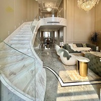 Villa préfabriquée de luxe moderne, design d'intérieur 3D, maison en acier, salon, chambre à coucher, durable, écologique, solution tout-en-un