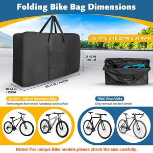 Muestra gratis 600D bicicleta de carretera MTB ciclismo juego de ruedas bolsa suave rueda de bicicleta bolsa de transporte bolso impermeable bicicleta al aire libre especial - Product Image 2