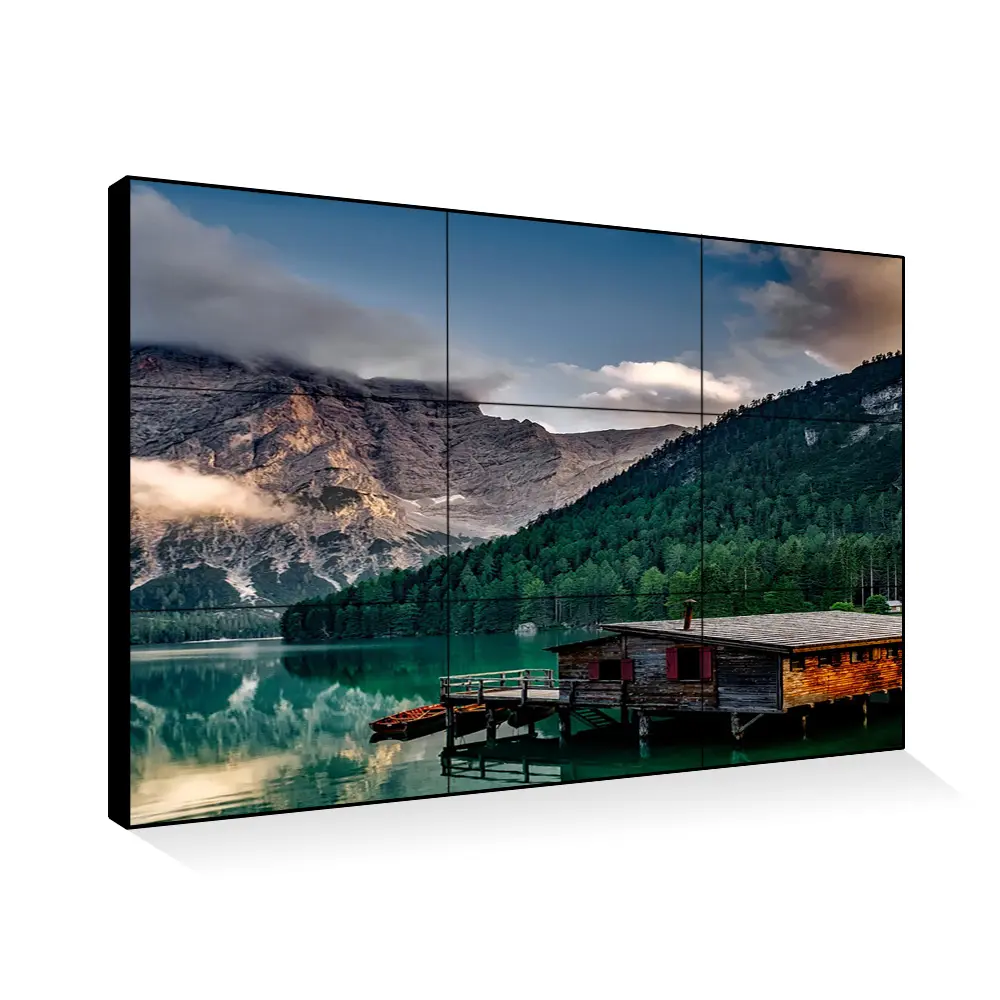 Mur vidéo LCD couleur intérieur extérieur publicité 55 pouces Écran LED Mur vidéo LCD