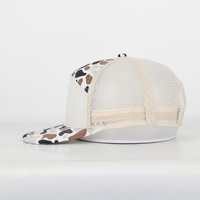 Casquette Trucker Snapback en Maille Camouflage 7 Panneaux de Haute Qualité avec Broderie 3D et Logo Personnalisé – Chapeau Ajusté Populaire pour Hommes – Vente en Gros