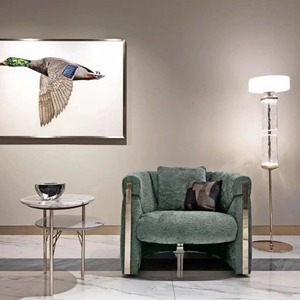 เก้าอี้พักผ่อนเดี่ยวทันสมัย เก้าอี้โซฟาห้องนั่งเล่นสไตล์มินิมอล เก้าอี้ห้องนั่งเล่นสุดหรู - Product Image 2