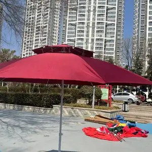 Sıcak satış plaj şemsiye büyük boy açık rüzgar-resist 45 inç kaburga plaj şemsiyesi