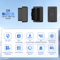 Traceur GPS D9-H 4G LTE GSM OBDII pour Véhicules et Flottes avec Alarme de Vibration, Alerte de Sur-vitesse, Géolocalisation, Stockage Cloud et Antivol