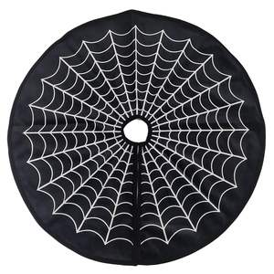 Abito di Halloween con bordo incrociato decorato bianco Spider Web grembiule di natale con atmosfera festosa <span class=keywords><strong>decorazione</strong></span> dell'albero - Product Image 5