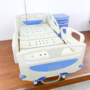 Cama de <span class=keywords><strong>Hospital</strong></span> Manual de 2 Manivelas con Sistema de Control Central, Muebles de <span class=keywords><strong>Hospital</strong></span> de Buena Calidad, Fabricada en ABS - Product Image 2