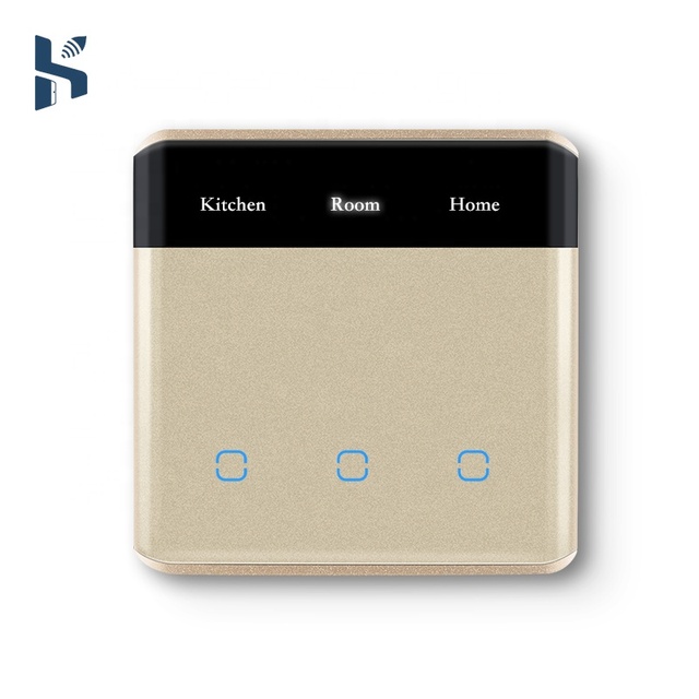 For Tuya Smart LED Screen Lighting Touch Switch Zigbee 3.0 EU Standard 220V Aluminum Smart Life App Control Touch Panel Design
