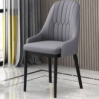 Fauteuil de salon individuel moderne de luxe en cuir avec pieds en métal réglables