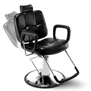 Wholesale Cheap Durable XISONG BCZ-28c Barber Chair Hydraulic Nordic/Salon Style Iron Frame PU Leather Seat <b>Adjustable</b> <b>Footrest</b> - Product Image 3