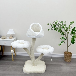 Torre <span class=keywords><strong>Tiragraffi</strong></span> Gigante di Lusso Natalizia Personalizzata Albero per Gatti Originale a Casetta a Forma di Albero a Fiori Multicolore Struttura da Arrampicata per Gatti di Grossa Taglia - Product Image 6