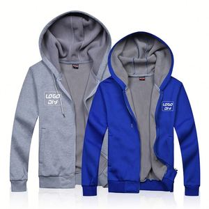 Custom Logo Heavyweight Zipper Hoodie <b>Men</b> Women Cotton Blank Casual Streetwear Unisex <b>Pullover</b> Wholesale - Product Image 4