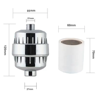 Filtre à eau pour douche à 20 étages, pomme de douche filtrée portable pour l'eau dure, filtre à eau pour douche qui élimine le chlore