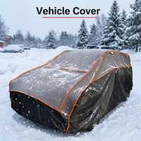 Housse de protection anti-grêle pour voiture avec fenêtres latérales en EVA 4 mm, multicouche, imperméable, anti-poussière, toutes saisons pour automobiles