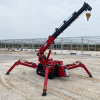 Grue araignée RST L-732 de 8 tonnes, électrique, hydraulique, télescopique, rotation à 360°, pour le marché européen de la maintenance industrielle