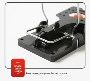 Piège à souris réutilisable écologique N86 en plastique ABS, attrape-rongeurs solide pour souris et rats, à ressort, pour le contrôle des nuisibles - Product Image 3