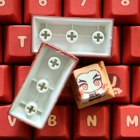 Capuchons de touches rouges mignons, 129 touches, profil Cherry, pour clavier mécanique à commutateurs Mx 61/87/104/108