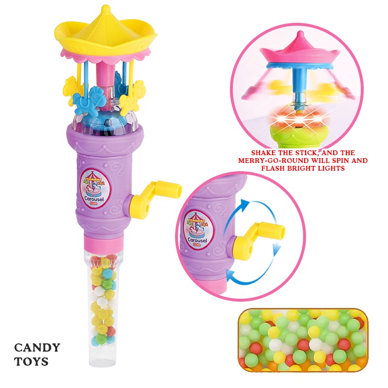 Оптовая продажа, Высококачественная детская карусель с ручным управлением, забавная Веселая круглая пластиковая игрушка-Конфета