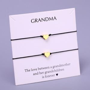 Mère fille grand-mère petite-fille <span class=keywords><strong>tante</strong></span> âme soeur marraine arbre de vie Pinky promesse boussole coeur étoiles bracelet à breloques - Product Image 2