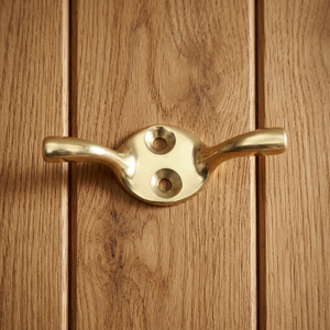 Direct Factory Supply Solid Brass <b>Cleat</b> <b>Hook</b> for Wall Mounting or Hanging Coats and Towels Available at Worldwide Supply - Product Image 3