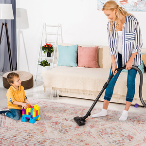 Tapis DB Classic Beige 2x3 lavable en machine à poils bas antidérapant anti-perte pliable pour enfants et animaux de compagnie - Product Image 5