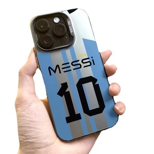 Funda de Acrílico Mate con Impresión UV para Teléfono Apple <span class=keywords><strong>iPhone</strong></span> 12 15 Pro Max 13 <span class=keywords><strong>14</strong></span> 16 17 Air, Diseño de Fútbol, Messi, Ronaldo, Carcasa Trasera 11 - Product Image 3
