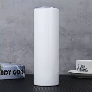 Gobelet isotherme droit en acier inoxydable à double paroi pour sublimation, 12oz 15oz 20oz 30oz, avec couvercle et paille - Product Image 3