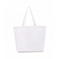 Bolso de compras de lona de algodón reutilizable de color sólido liso con parte inferior y lados, bolso de lona personalizado con logotipo personalizado