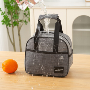 Sac à déjeuner isotherme de grande capacité avec doublure en aluminium pour le travail, l'école, les pique-niques, gris, noir, bleu marine, bordeaux, rose - Product Image 4