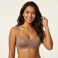 Soutien-gorge push-up pour femmes à petite poitrine, sans couture, respirant, sans armatures, en nylon, avec bonnets légers et lisses, du S au XL, multicolore, vente en gros