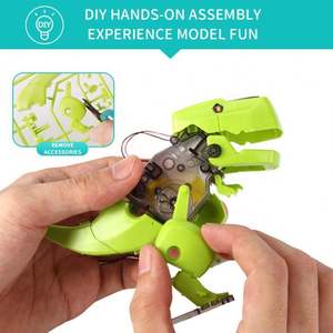 Kit de Construction DIY 3-en-1 <span class=keywords><strong>Dinosaure</strong></span> Solaire : <span class=keywords><strong>Jeux</strong></span> Éducatifs Scientifiques et Ingénierie STEM, Jouets Robotiques pour Enfants - Product Image 4