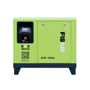 7.5kw 10hp top 10 silencieux pm vsd onduleur compresseur d'air à vis machine 22kw 30hp 15kw 20hp 15hp grand compresseur d'air