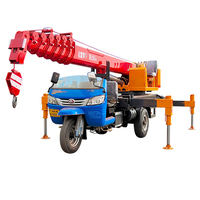 Mini grue hydraulique 3 tonnes moteur Tricycle grue dans les grues de camion